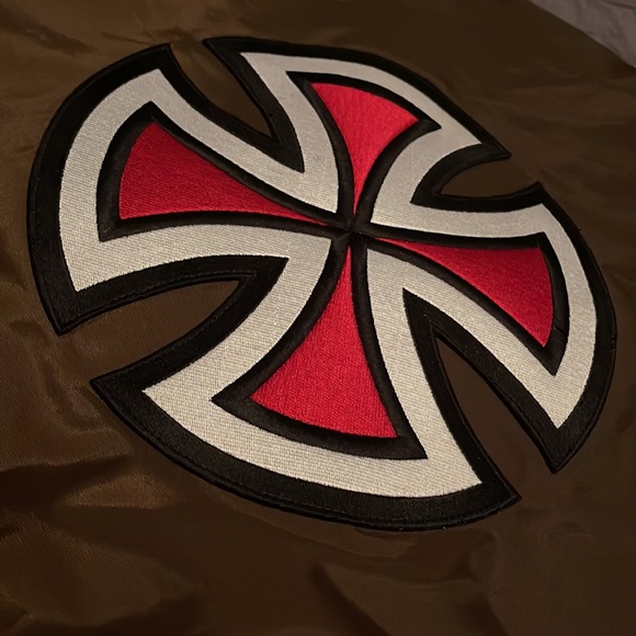 100% AUTHENTIC SUPREME/INDEPENDENT TRUCK CO, Bomber Jacket (BROWN), XL. Men’s - Picture 6 of 6